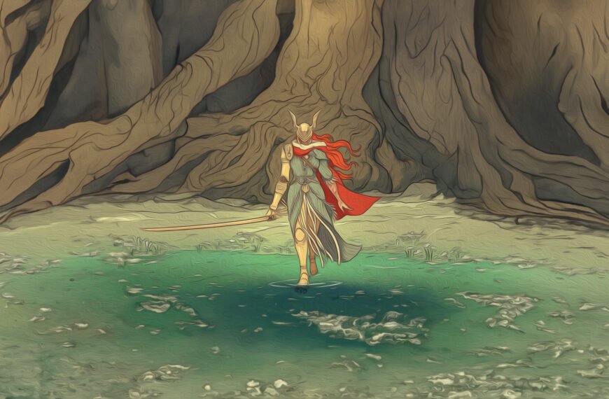 Malenia and the tree – Free Download of an Elden Ring Wallpaper of Malenia in 4k - for mobile, desktop and tablet