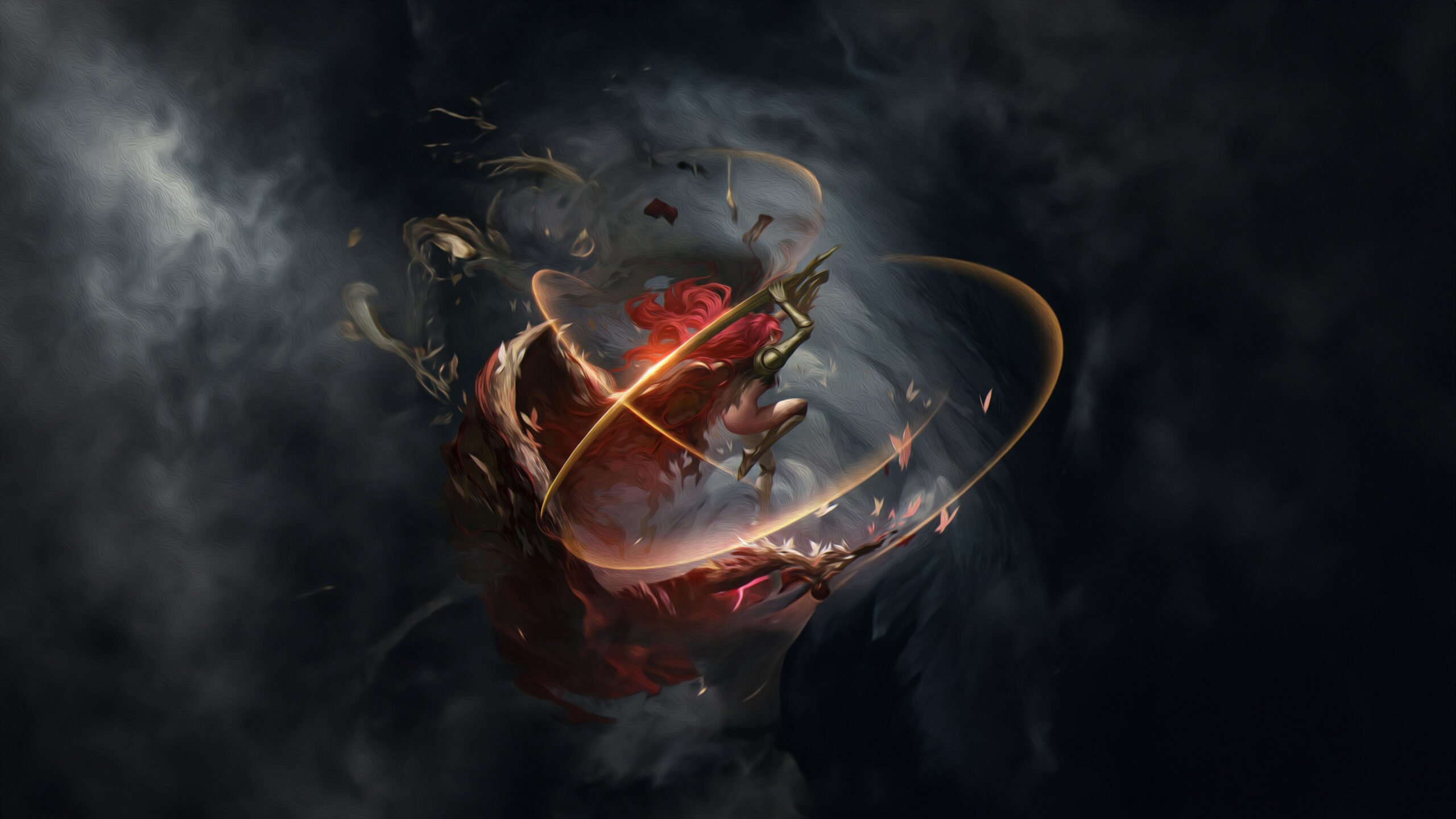 Malenia ready to attack – Free Download of an Elden Ring Wallpaper of Malenia in 4k - for mobile, desktop and tablet