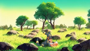 Noctali et Pyroli - fond d’écran Pokémon en 4K Noctali et Pyroli – fond d’écran Pokémon en 4K pour mobile et ordinateur