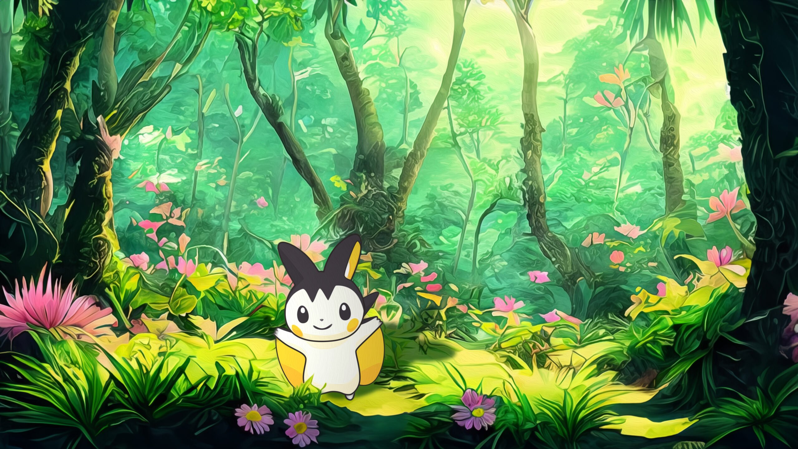 Emolga mignon – fond d’écran Pokémon en 4K pour mobile et ordinateur