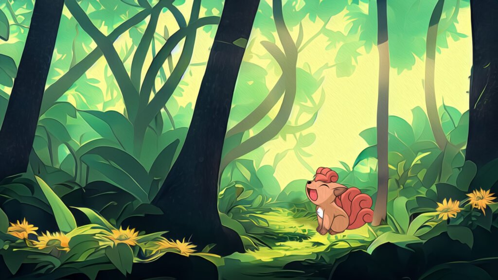 Goupix – fond d'écran Pokémon en 4K pour mobile et ordinateur