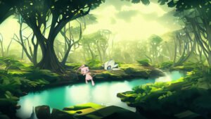 Mew et Celebi - fond d’écran Pokémon en 4K Mew et Celebi – fond d’écran Pokémon en 4K pour mobile et ordinateur