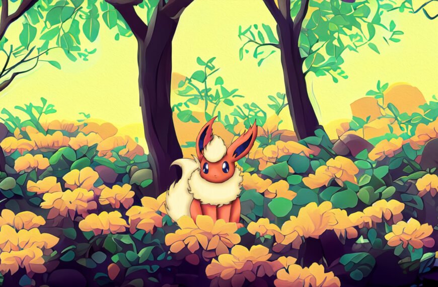 Flareon - Free Download of a Pokémon Wallpaper of Flareon in 4k - for mobile, desktop and tablet