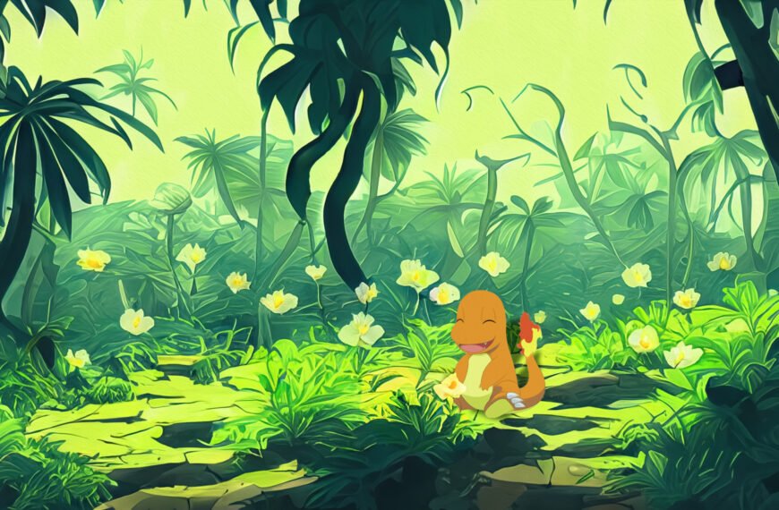 Salamèche – fond d’écran Pokémon en 4K pour mobile et ordinateur