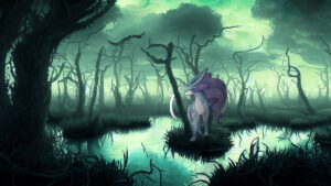 Suicune - Pokémon Wallpaper in 4K for mobile and desktop Suicune - Free Download of a Pokémon Wallpaper of Suicune in 4k - for mobile, desktop and tablet