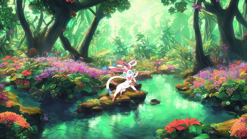 Sylveon Pokémon Wallpaper in 4K for mobile and desktop Free download — free download