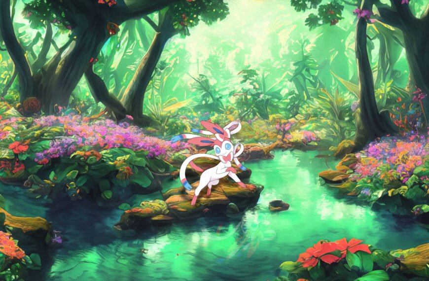 Nymphali – fond d’écran Pokémon en 4K pour mobile et ordinateur