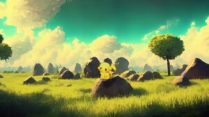 Pikachu sauvage – fond d’écran Pokémon en 4K pour mobile et ordinateur
