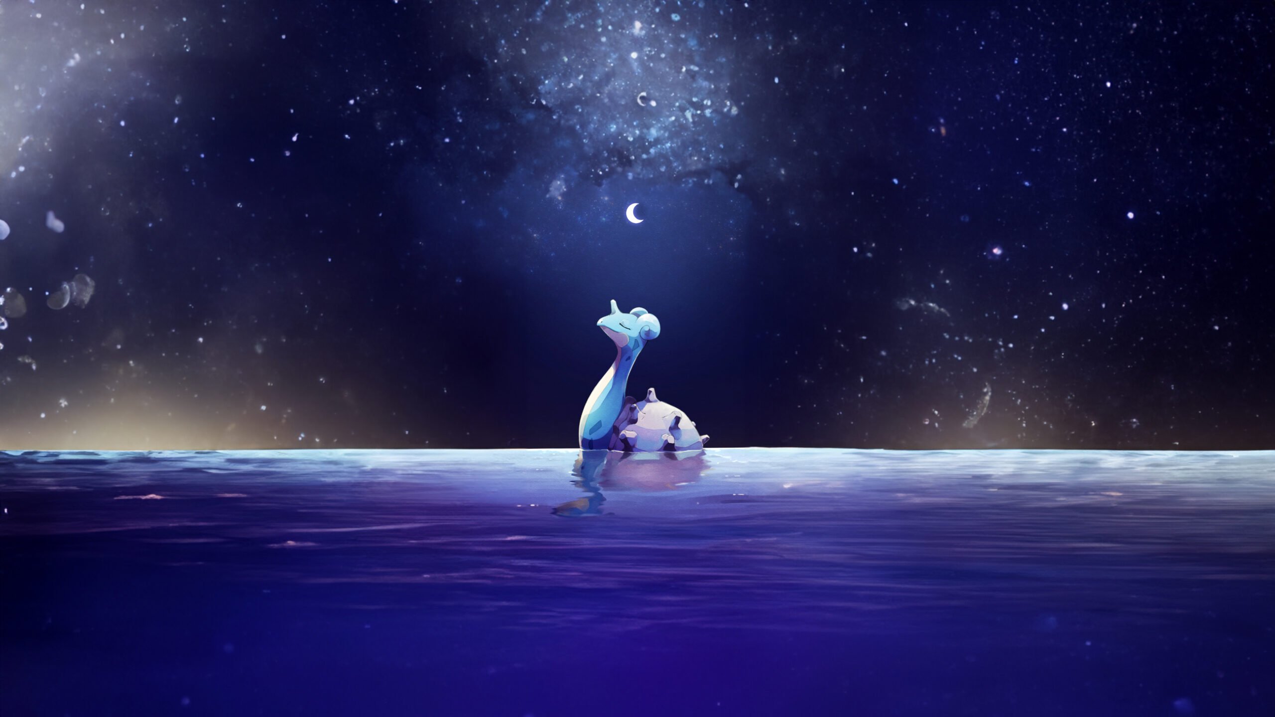 Lokhlass la nuit – fond d’écran Pokémon en 4K pour mobile et ordinateur