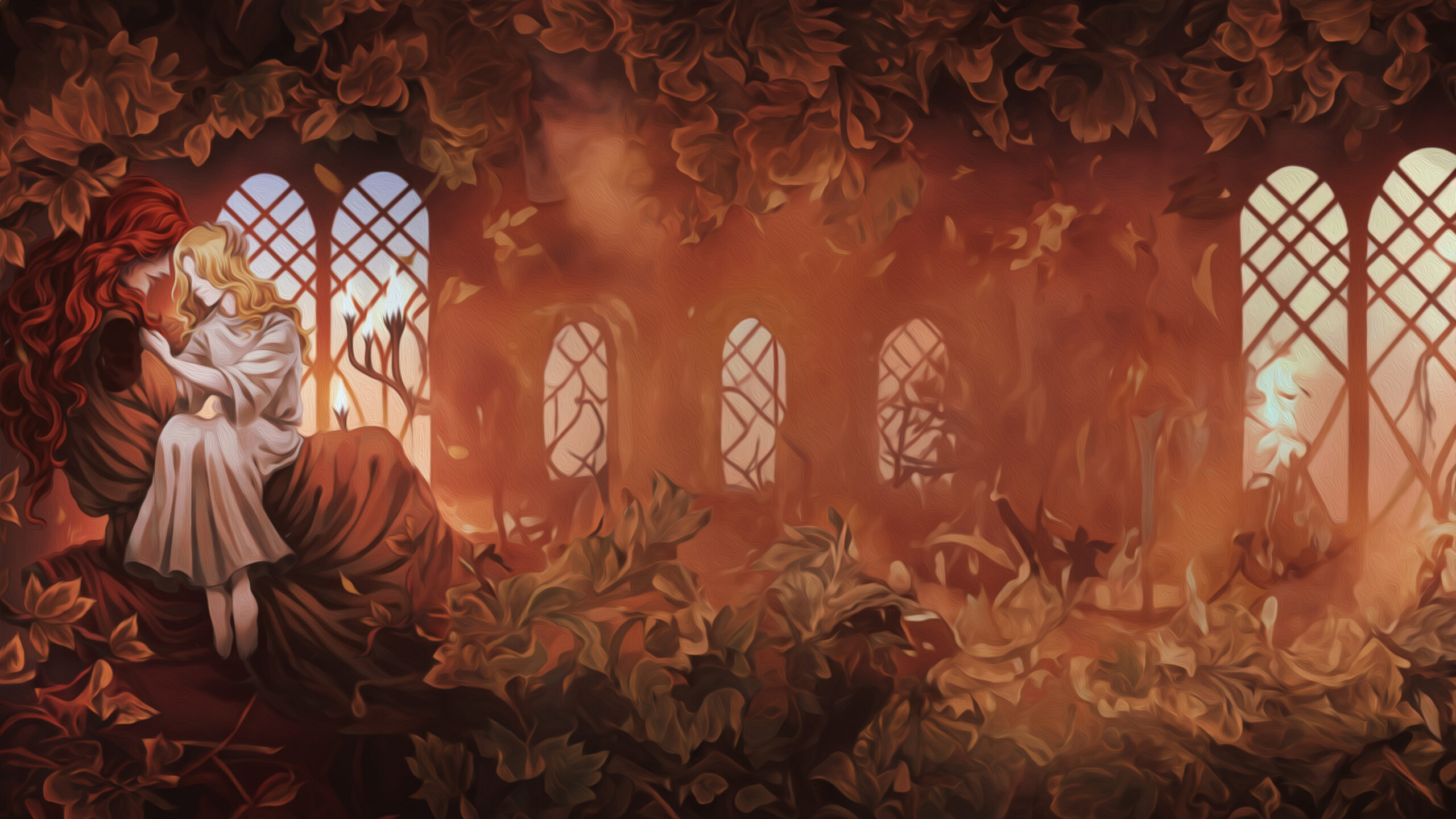 Miquella & Malenia – fond d’écran Elden Ring : Shadow of the Erdtree (L'ombre de l'Arbre-Monde) en 4K pour mobile (Iphone et Android) et ordinateur (PC et Mac)