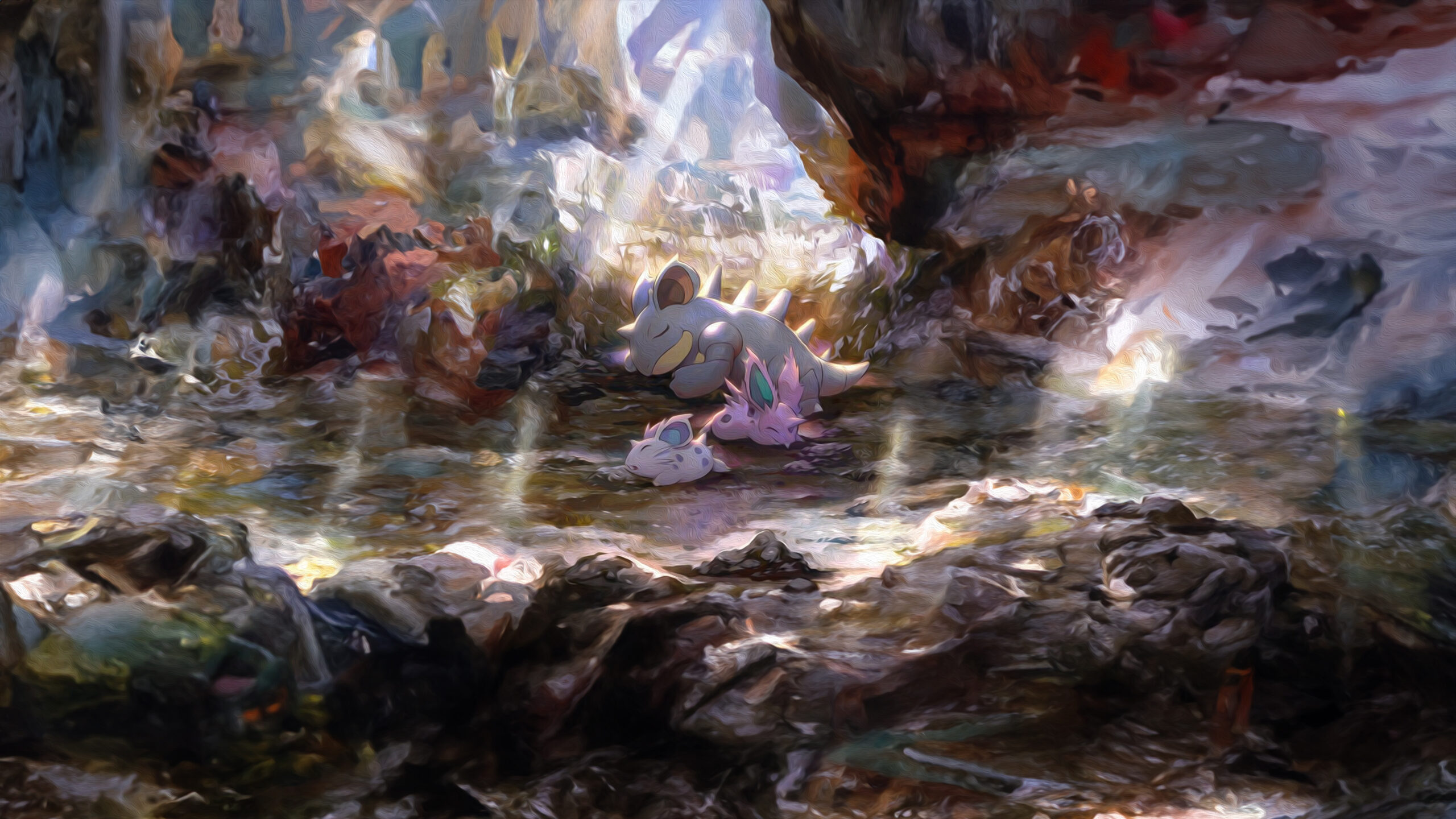 Nidoqueen Nidorina Nidoran wallpaper 4k free gratuit free pokémon pc mobile