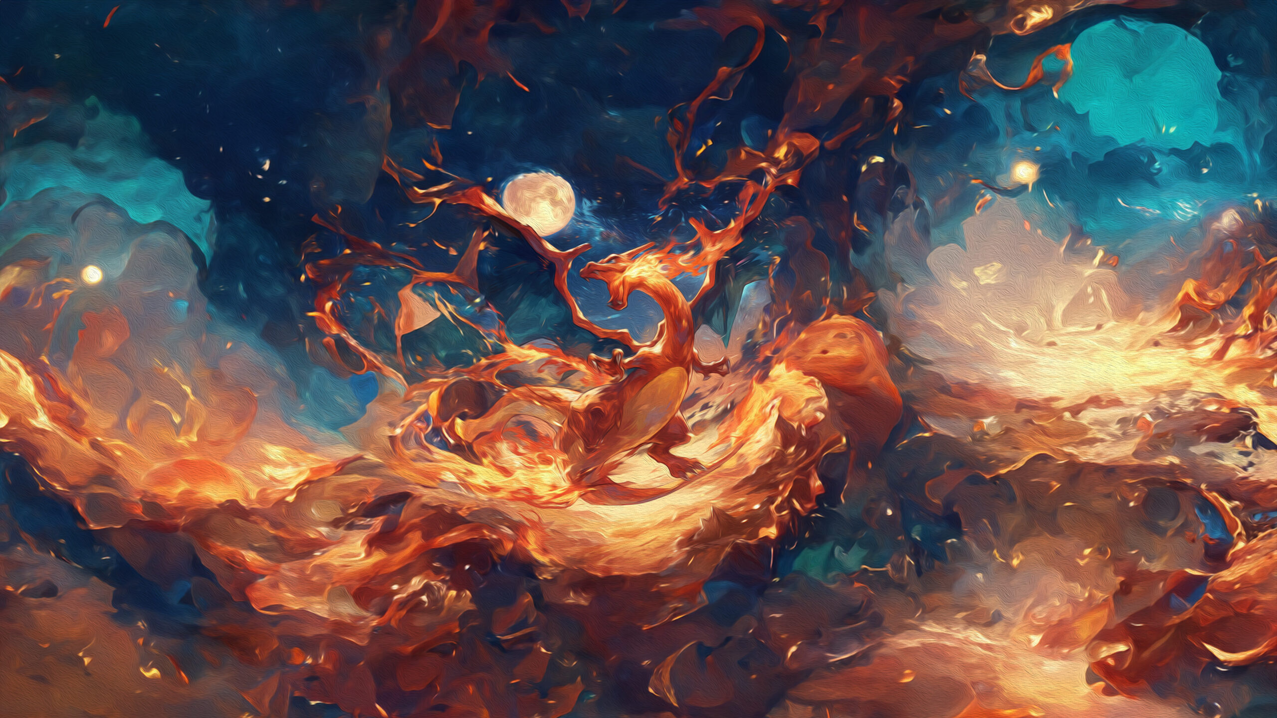 Fond d'écran Dracaufeu Charizard wallpaper 4k free gratuit pokémon pc mobile