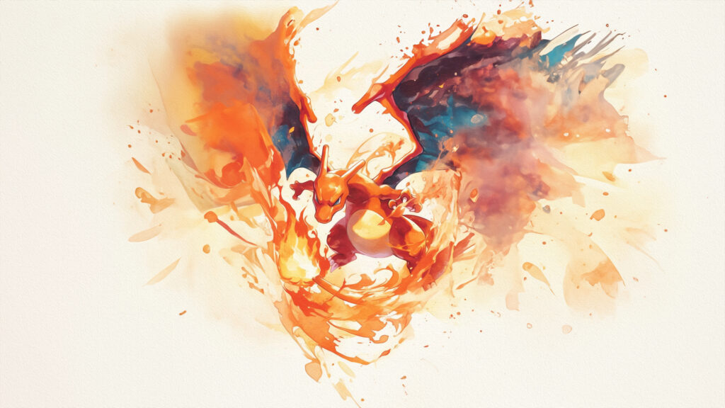 Pokémon: this Charizard wallpaper is a work of art