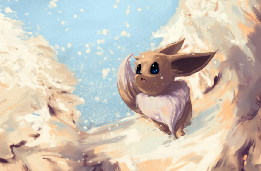 Fond d'écran Evoli Eevee wallpaper 4k free gratuit pokémon pc mobile