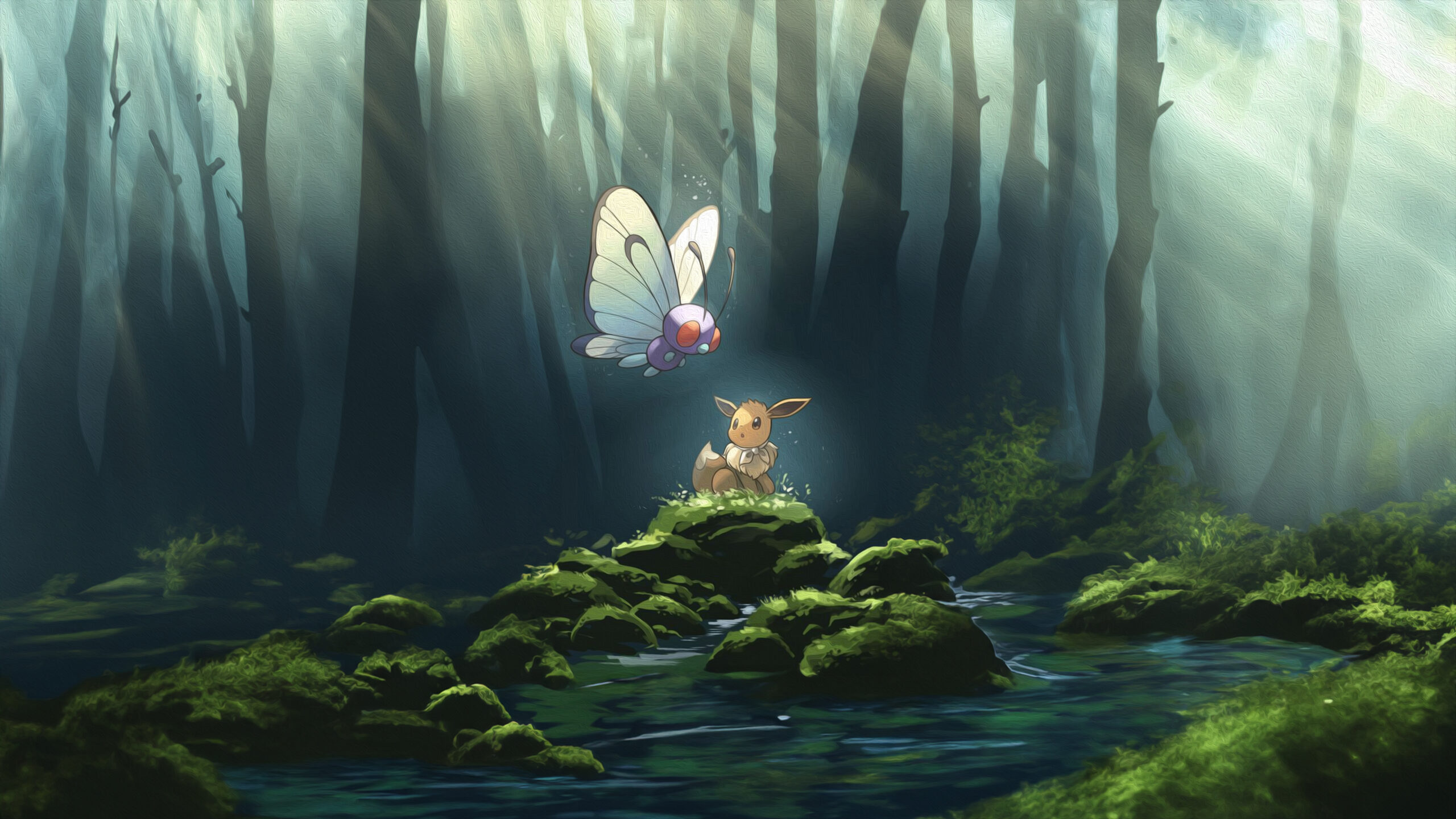 Eevee Butterfree wallpaper 4k free gratuit free pokémon pc mobile