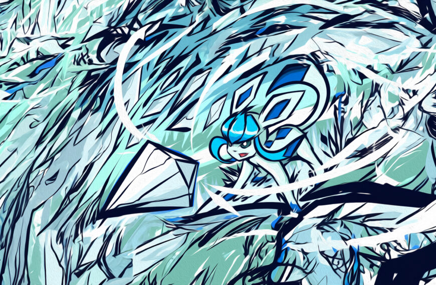 Fond d'écran Givrali Glaceon wallpaper 4k free gratuit pokémon pc mobile