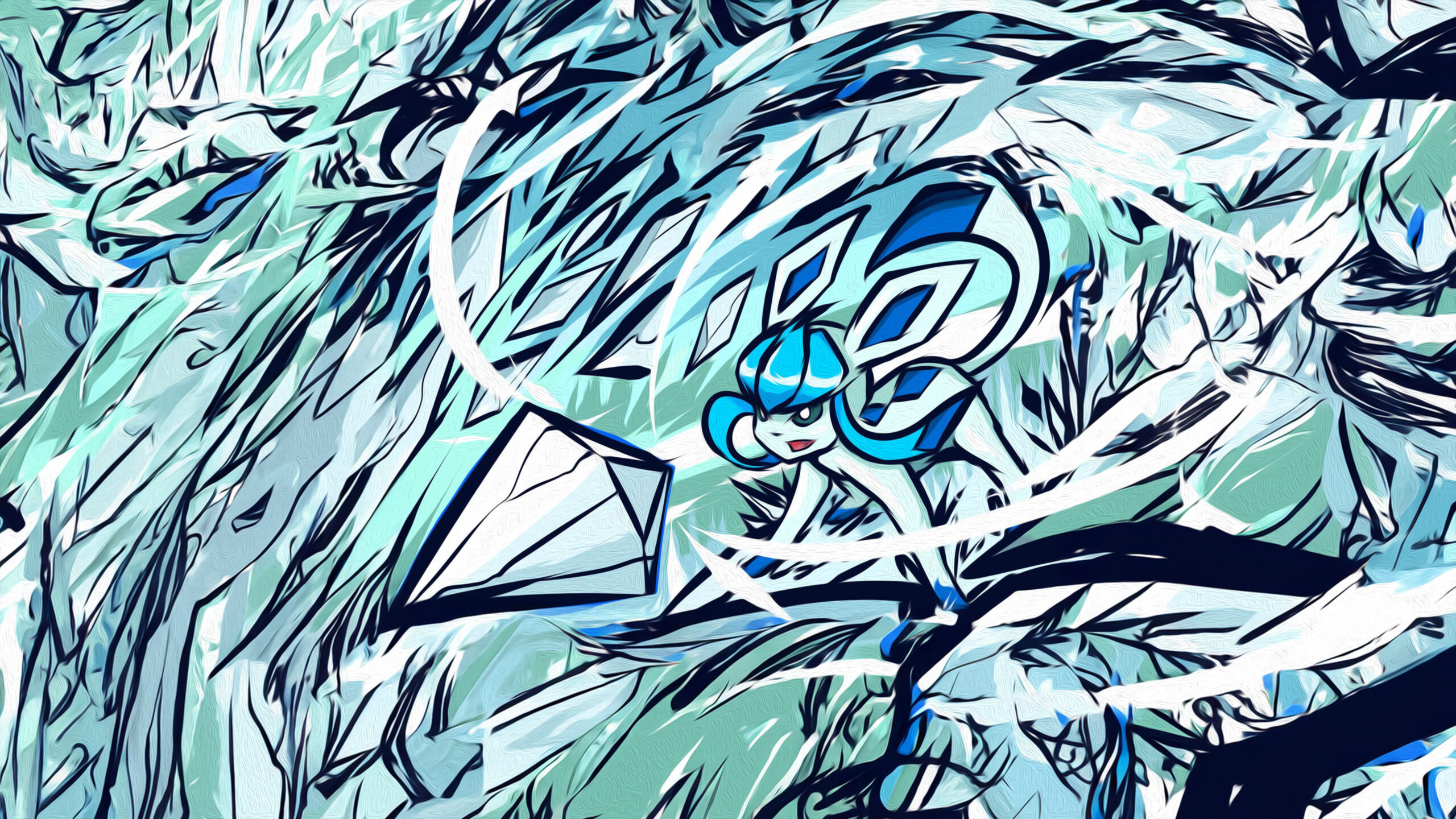Glaceon wallpaper 4k free gratuit pokémon pc mobile