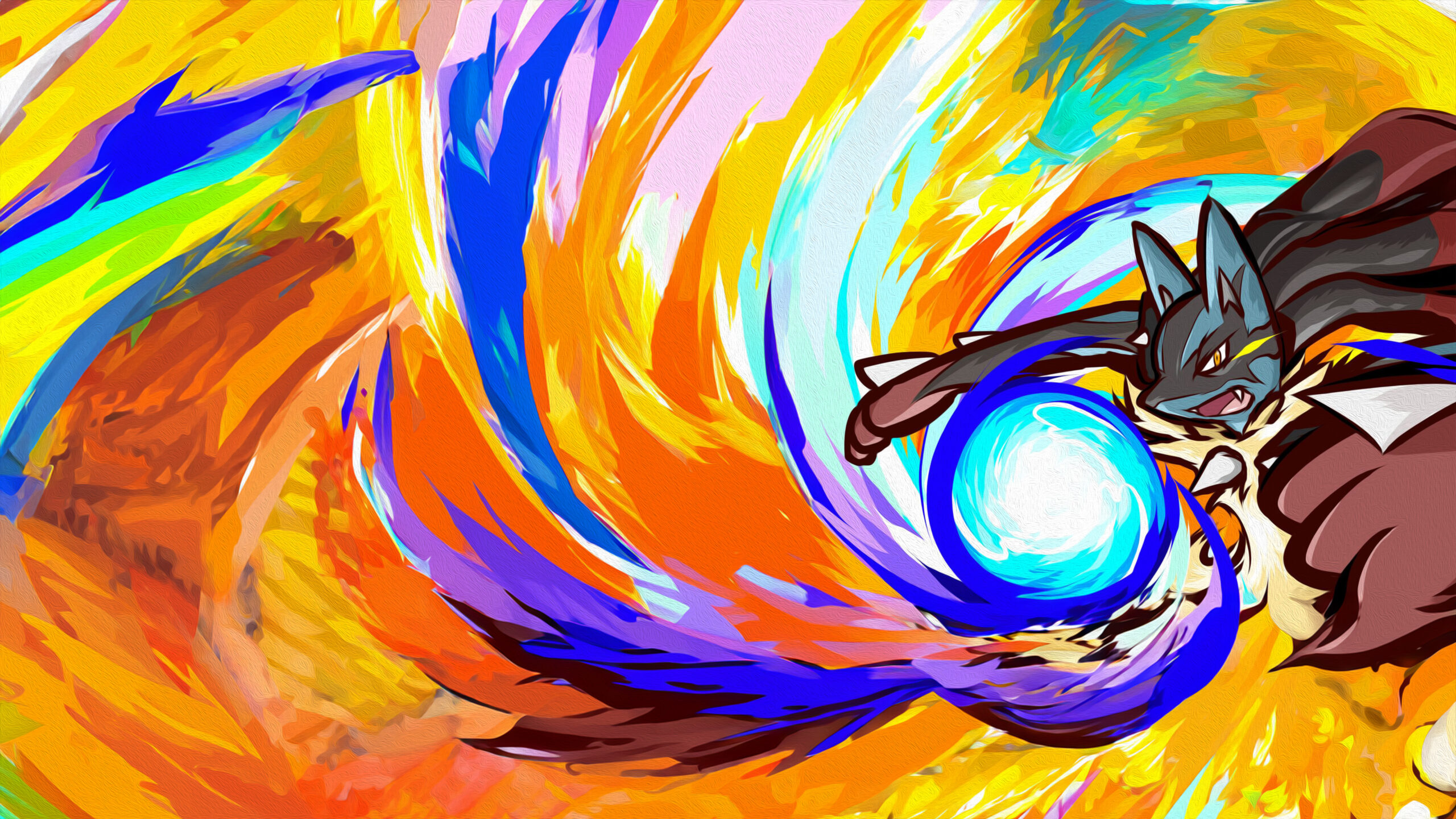 Mega-Lucario wallpaper 4k free gratuit pokémon pc mobile