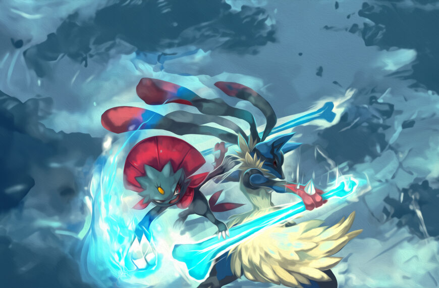 Fond d'écran mega-lucario dimoret weavile wallpaper 4k free gratuit pokémon pc mobile