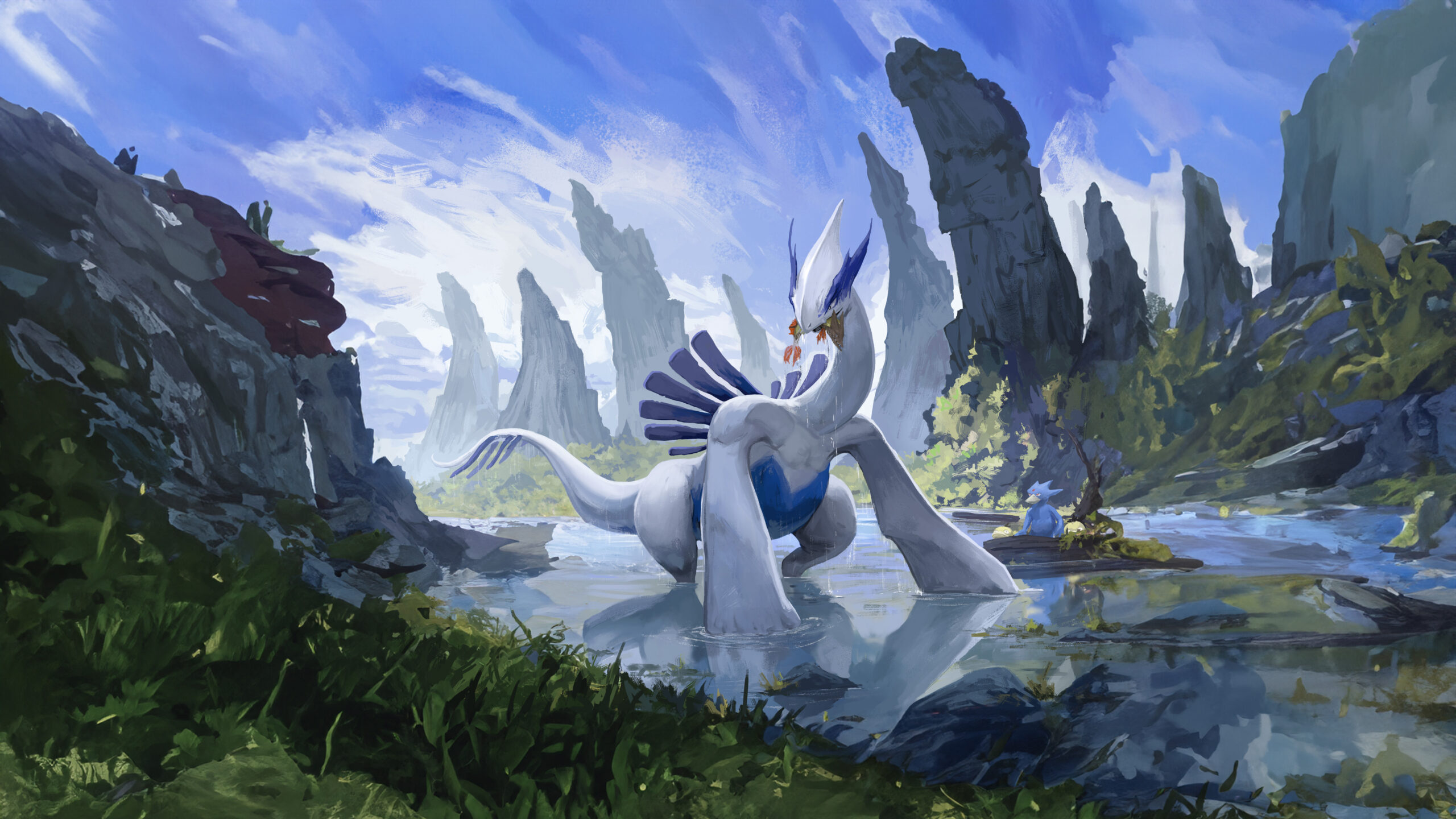 Lugia wallpaper 4k free gratuit pokémon pc mobile