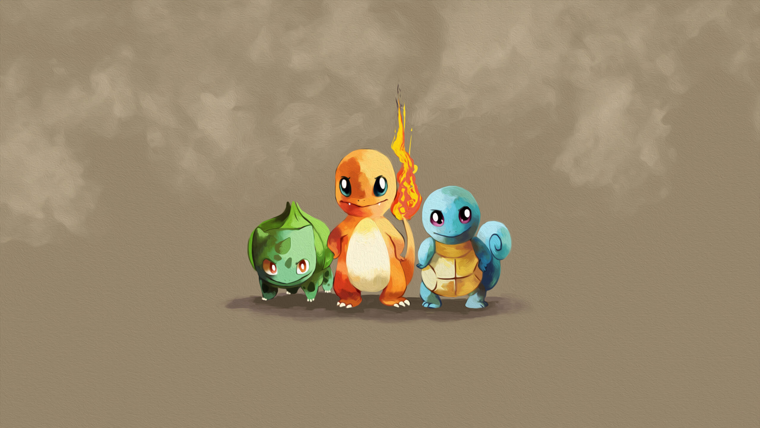 Fond d'écran starters premiere generation starters 1st gen wallpaper 4k free gratuit pokémon pc mobile