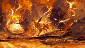 Fond d’écran Voltali (Pokémon) en 4K pour iPhone, Android, PC et Mac Fond d'écran Voltali Jolteon wallpaper 4k free gratuit free pokémon pc mobile